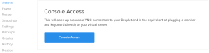 Como criar um servidor web - acessar console