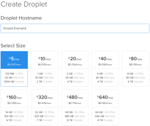 Como criar um servidor web - criar-droplet-1