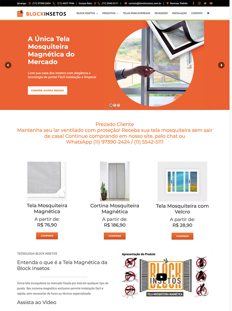 Site com Loja Virtual